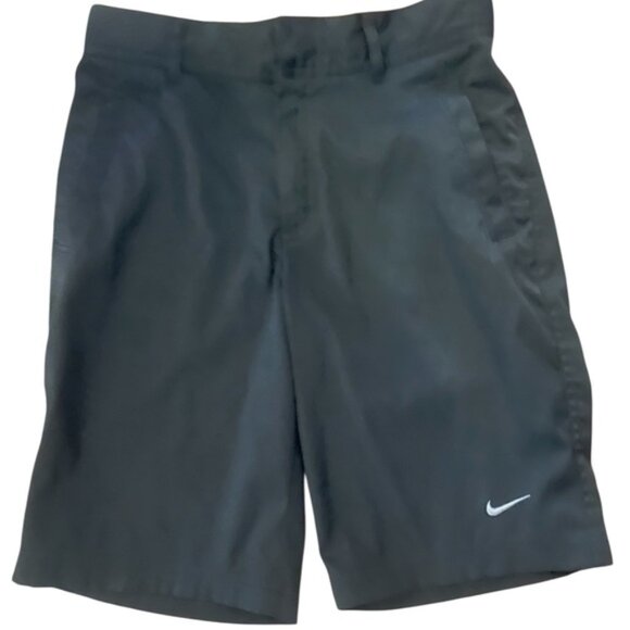 Youth Nike Golf Dri Fit Black Chino Shorts Medium 26” Waist - Picture 1 of 9